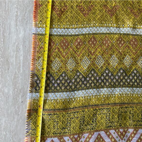 Western Boutique Fringe Bottom Tribal Print Oversized Sweater Kimono P - Picture 9 of 10